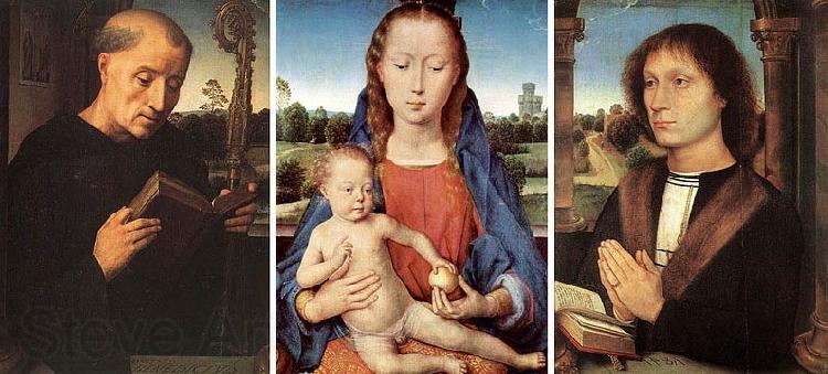 Hans Memling Panell central es troba a Berlin i els laterals a Florencia Spain oil painting art